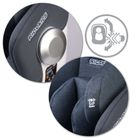 Ricokids, Stigo, fotelik samochodowy z daszkiem, obrotowy 360°, 0-36 kg, granatowy