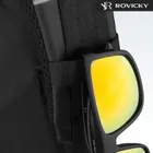 Saszetka na ramię, czarna, skórzana, Rovicky