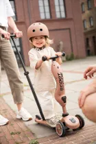 Scoot & Ride, Highwaykick 1, Push and Go, jeździk i hulajnoga z rączką do prowadzenia 2w1, Mocha