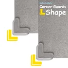 Sipo, zestaw silikonowych, transparentnych zabezpieczeń narożników mebli, kształt L, 12 szt.