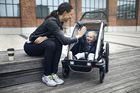 Thule, Chariot Sport 1, przyczepka rowerowa dla dziecka, zielono-niebieska