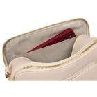 Torebka listonoszka, beżowa, skóra ekologiczna, Peterson