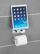 Wenko, uchwyt na papier toaletowy z półką na tablet, smartfon, 2w1
