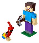 Zestaw promocyjny: LEGO Minecraft, Przygody na skale macierzystej, 21147 + GRATIS: LEGO Minecraft, Minecraft BigFig, Steve z papugą, 21148