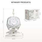 Caretero, Noco, elektryczny leżaczek i bujaczek 2w1, beige