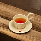 Homla, Isernia, filiżanka ze spodkiem, w wisienki, 0,2l