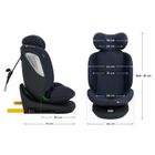 Kinderkraft, I-Grow 2 Plus, fotelik samochodowy, i-Size, navy, 40-150 cm