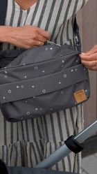 Lassig, Casual Label, torebka-organizer do wózka, 2w1, Blocks taupe