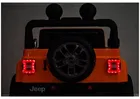 Lean Cars, Jeep Rubicon, pojazd na akumulator 4-4, DK-JWR556 4-200W 24V, pomarańczowy