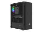 Natec, Fury Shobo SH4 RGB Midi Tower, obudowa komputerowa z oknem, czarna