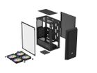 Natec, Fury Shobo SH4F RGB Midi Tower, obudowa komputerowa z oknem, czarna