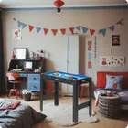 Neo-Sport + stół do gier 5w1: cymbergaj + ping-pong + bilard + koszykówka + łuk z tarczą