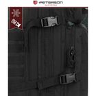 Peterson, plecak militarny, taktyczny, czarny