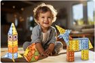 Ricokids, klocki magnetyczne, 78 elementów