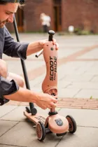 Scoot & Ride, Highwaykick 1, Push and Go, jeździk i hulajnoga z rączką do prowadzenia 2w1, Mocha