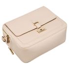 Torebka listonoszka, beżowa, skóra ekologiczna, Peterson