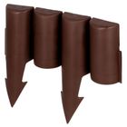 Vilde, palisada ogrodowa, brązowa, 250 cm, 10 elementów