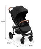 Caretero, Elma, wózek spacerowy, Black