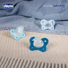 Chicco, PhysioForma Dual Soft, smoczek uspokajający, silikonowy, niebieski, 2-6m, 2 szt.