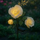 Gardlov, lampa solarna, róża