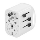 Gembird, adapter podróżny z uziemieniem, 15W, biały