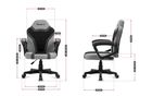Huzaro, Ranger 1.0, fotel gamingowy dla dziecka, Grey Mesh