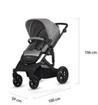 Kinderkraft, Prime Lite, wózek wielofunkcyjny 3w1, Grey