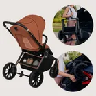 Lionelo, Mika Plus, wózek wielofunkcyjny, 3w1, Brown Rust