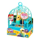 Little Live Pets, Mój Prawdziwy Ptaszek, Indie, ćwierkający ptaszek w klatce, zabawka interaktywna, niebieski