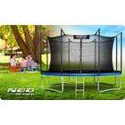 Neo-Sport, trampolina ogrodowa z siatką wewnętrzną i drabinką, 14ft/435 cm