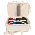 Peterson, plecak podróżny z siatkowaną przegrodą i paskami kompresyjnymi, ecru