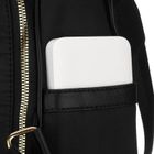 Plecak miejski, czarny, skóra ekologiczna, Peterson