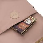 Plecak miejski, różowy, skóra ekologiczna, Peterson