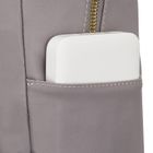 Plecak miejski, szary, skóra ekologiczna, Peterson