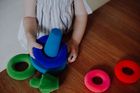 Rubbabu, układanka edukacyjno-sensoryczna, piramida z piłką