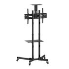 Techly, mobilny stojak do TV, 37-70 cali, 50 kg, dwie półki