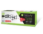Techly, uchwyt ścienny do TV, 43-80 cali, 50 kg, obrotowy uchylny