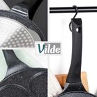 Vilde, Black Line, patelnia do jajek, granitowa, 4 otwory, 26 cm