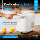 Adler, kostkarka do lodu, z panelem dotykowym