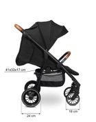 Caretero, Elma, wózek spacerowy, Black