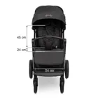 Caretero, Jimbo, wózek spacerowy, Black