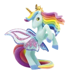 Galupy, Skrzydlate Jednorożce, brokatowa figurka z kryształkiem Swarovskiego, 1 szt.