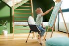 Kinderkraft, Finix, krzesełko do karmienia, Ecru