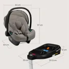 Lionelo, Astrid, i-Size, fotelik samochodowy z bazą, Beige Taupe