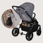 Lionelo, Mika Plus, wózek wielofunkcyjny, 3w1, Grey Stone