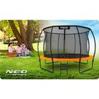 Neo-Sport, trampolina ogrodowa profilowana, z siatką wewnętrzną, 12ft/374 cm