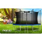 Neo-Sport, trampolina ogrodowa z siatką wewnętrzną i drabinką, 465 cm