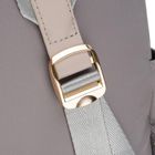 Plecak miejski, szary, skóra ekologiczna, Peterson