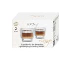 Vialli Design, Lungo, pucharki do deserów z podwójną ścianką, 260 ml, 2 szt.