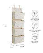 3 Sprouts, organizer na drzwi wiszący, recycled, cream